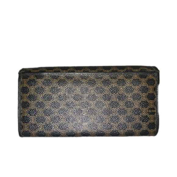 EUC - Celine Black and Gold Triomphe Patterned Long Wallet - Picture 2 of 10
